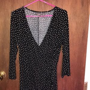 Chicos Travelers polka dot dress M